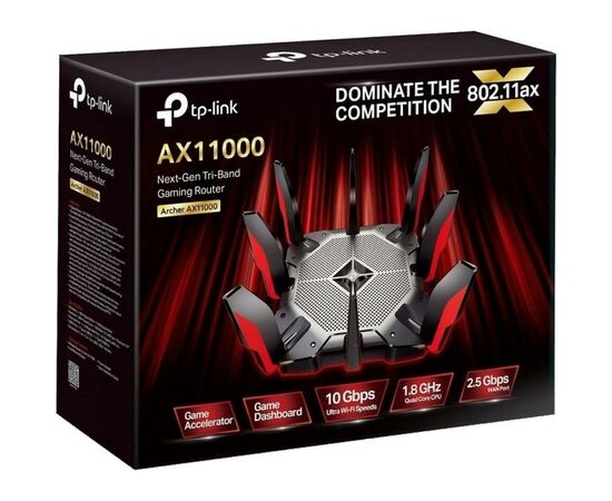 Маршрутизатор TP-Link ARCHER AX11000, 8xGE LAN, 1xGE WAN, USB 3.0, USB-C, WI-Fi 6, (ARCHER-AX11000), изображение 5 Маршрутизатор TP-Link ARCHER AX11000, 8xGE LAN, 1xGE WAN, USB 3.0, USB-C, WI-Fi 6, (ARCHER-AX11000), изображение 5