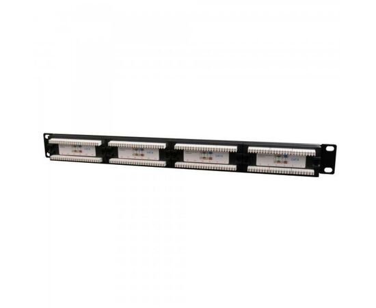 Патч-панель 19" 24xRJ-45 UTP cat.6, 1U, тип 110 Cablexpert (NPP-C624CM-001), зображення 2 Патч-панель 19" 24xRJ-45 UTP cat.6, 1U, тип 110 Cablexpert (NPP-C624CM-001), зображення 2