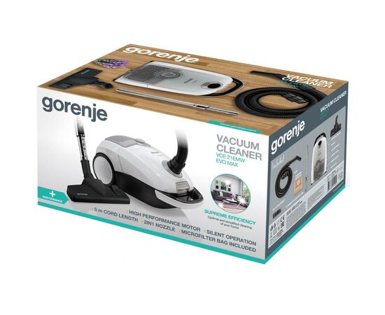 Пылесос Gorenje VCE21EMW, изображение 3 Пылесос Gorenje VCE21EMW, изображение 3