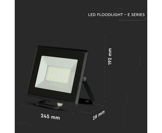 Прожектор V-TAC LED 50W, SKU-5959, E-series, 230V, 4000К (3800157625524), изображение 5 Прожектор V-TAC LED 50W, SKU-5959, E-series, 230V, 4000К (3800157625524), изображение 5