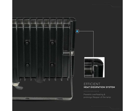 Прожектор V-TAC LED 50W, SKU-5959, E-series, 230V, 4000К (3800157625524), изображение 7 Прожектор V-TAC LED 50W, SKU-5959, E-series, 230V, 4000К (3800157625524), изображение 7