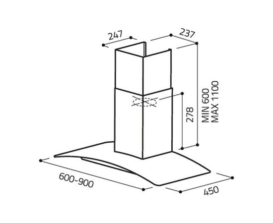 Вытяжка кухонная Elica CIRCUS IX A/60, изображение 2 Вытяжка кухонная Elica CIRCUS IX A/60, изображение 2