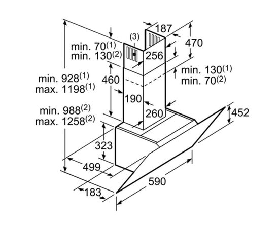 Витяжка кухонна Bosch LC 67KH M60 (LC67KHM60), зображення 7 Витяжка кухонна Bosch LC 67KH M60 (LC67KHM60), зображення 7