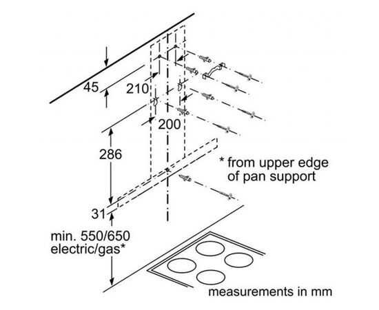 Вытяжка кухонная Bosch DWB96DM50, изображение 8 Вытяжка кухонная Bosch DWB96DM50, изображение 8