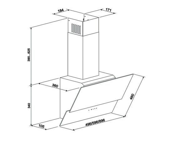Витяжка кухонна Eleyus Element 1000 60 WH, зображення 10 Витяжка кухонна Eleyus Element 1000 60 WH, зображення 10