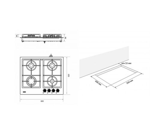 Варочная поверхность Eleyus INGA 60 WH CF, изображение 10 Варочная поверхность Eleyus INGA 60 WH CF, изображение 10