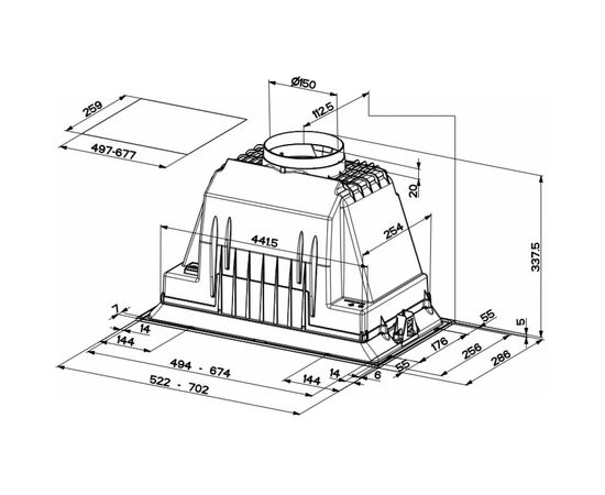 Вытяжка кухонная Faber INKA PLUS HCE X A70, изображение 2 Вытяжка кухонная Faber INKA PLUS HCE X A70, изображение 2