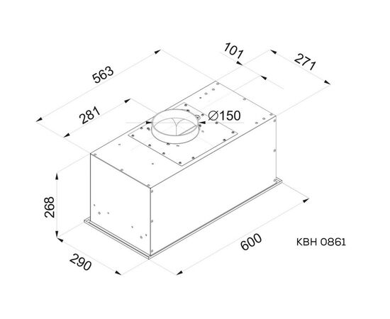 Вытяжка кухонная Kernau KBH 0861 X, изображение 3 Вытяжка кухонная Kernau KBH 0861 X, изображение 3