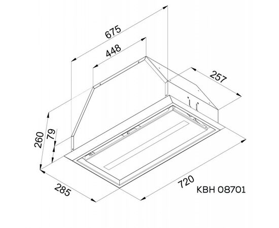 Вытяжка кухонная Kernau KBH 08701 X, изображение 2 Вытяжка кухонная Kernau KBH 08701 X, изображение 2