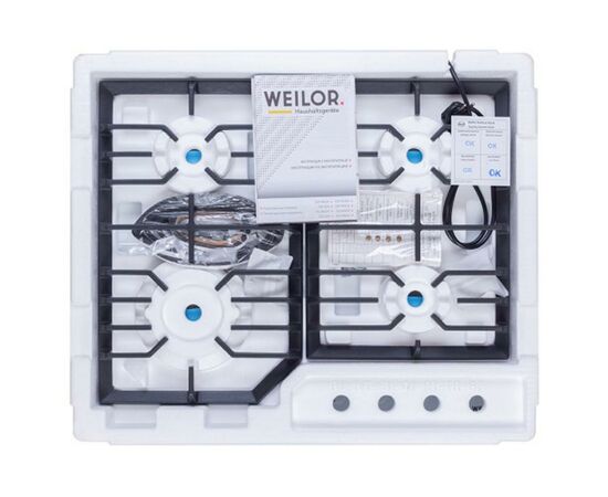 Варочная поверхность Weilor GM 624 WH, изображение 11 Варочная поверхность Weilor GM 624 WH, изображение 11