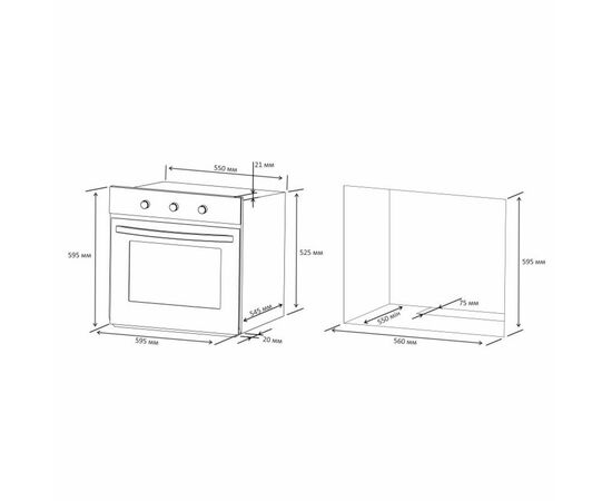 Духовой шкаф Eleyus VICTORIA 6006 WH, изображение 12 Духовой шкаф Eleyus VICTORIA 6006 WH, изображение 12