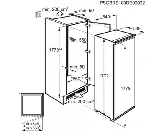 Холодильник Electrolux RUT6NF18S, изображение 2 Холодильник Electrolux RUT6NF18S, изображение 2