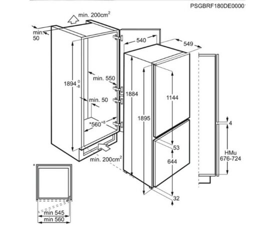 Холодильник Electrolux RNS6TE19S, изображение 4 Холодильник Electrolux RNS6TE19S, изображение 4