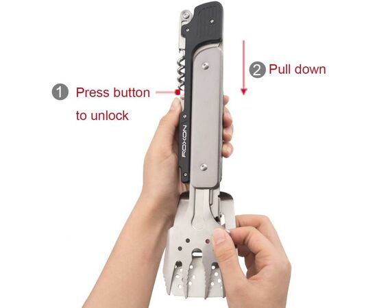Мультитул Roxon Multi BBQ Tool (S601), изображение 4 Мультитул Roxon Multi BBQ Tool (S601), изображение 4