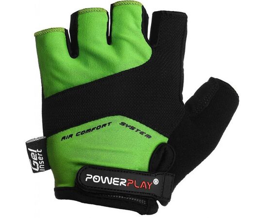 Велоперчатки PowerPlay 5013 Green M (5013B_M_Green), изображение 2 Велоперчатки PowerPlay 5013 Green M (5013B_M_Green), изображение 2