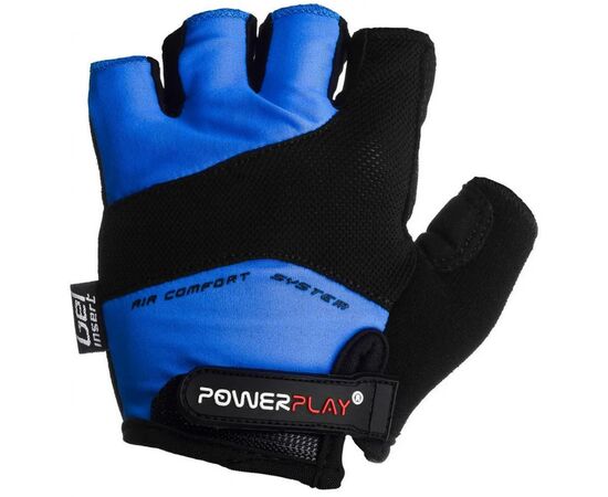 Велоперчатки PowerPlay 5013 Blue M (5013C_M_Blue), изображение 2 Велоперчатки PowerPlay 5013 Blue M (5013C_M_Blue), изображение 2