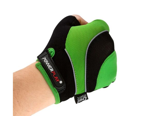 Велоперчатки PowerPlay 5015 Green M (5015B_M_Green), изображение 3 Велоперчатки PowerPlay 5015 Green M (5015B_M_Green), изображение 3