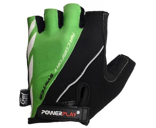 Велоперчатки PowerPlay 5024 Black/Green M (5024B_M_Green), изображение 2 Велоперчатки PowerPlay 5024 Black/Green M (5024B_M_Green), изображение 2