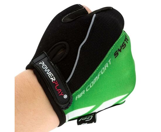 Велоперчатки PowerPlay 5024 Black/Green M (5024B_M_Green), изображение 5 Велоперчатки PowerPlay 5024 Black/Green M (5024B_M_Green), изображение 5