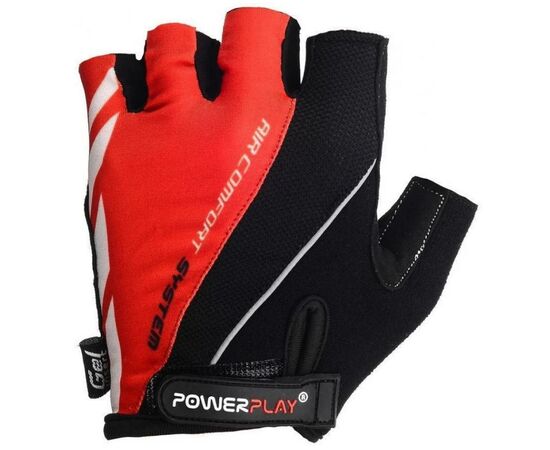 Велорукавиці PowerPlay 5024 Black/Red M (5024C_M_Red), зображення 2 Велорукавиці PowerPlay 5024 Black/Red M (5024C_M_Red), зображення 2