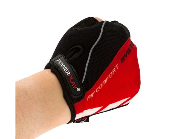 Велорукавиці PowerPlay 5024 Black/Red M (5024C_M_Red), зображення 5 Велорукавиці PowerPlay 5024 Black/Red M (5024C_M_Red), зображення 5