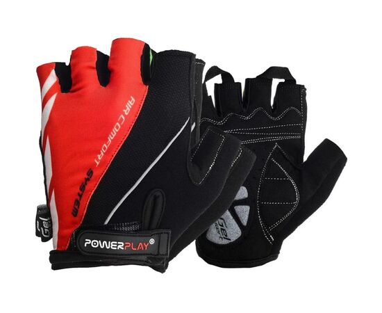 Велорукавиці PowerPlay 5024 Black/Red M (5024C_M_Red)