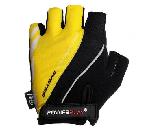 Велоперчатки PowerPlay 5024 Black/Yellow L (5024D_L_Yellow), изображение 2 Велоперчатки PowerPlay 5024 Black/Yellow L (5024D_L_Yellow), изображение 2