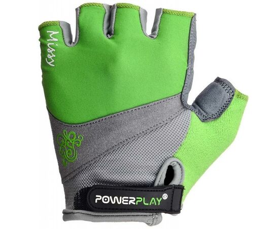 Велоперчатки PowerPlay Women 5277 Green XS (5277D_XS_Green), изображение 2