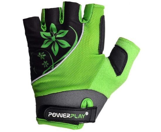 Велоперчатки PowerPlay Women 5281 Green XS (5281A_XS_Green), изображение 2 Велоперчатки PowerPlay Women 5281 Green XS (5281A_XS_Green), изображение 2