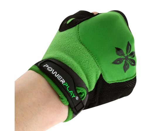 Велоперчатки PowerPlay Women 5284 Green XS (5284B_XS_Green), изображение 5 Велоперчатки PowerPlay Women 5284 Green XS (5284B_XS_Green), изображение 5