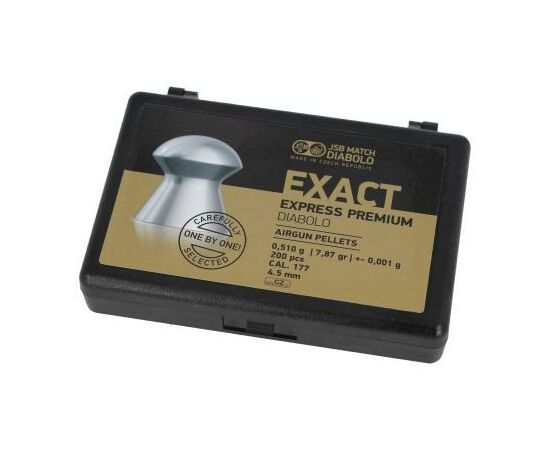 Пульки JSB Exact Express Premium, 4,52 мм , 0,51 г, 200 шт/уп (10257-200)