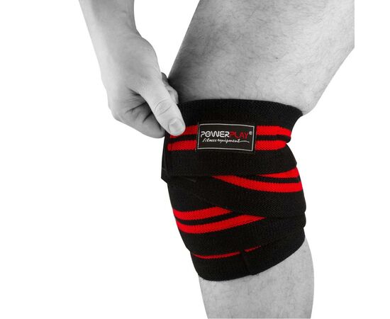 Бинт для спорта PowerPlay 2509 Black/Red (PP_2509_Black/Red), изображение 4 Бинт для спорта PowerPlay 2509 Black/Red (PP_2509_Black/Red), изображение 4