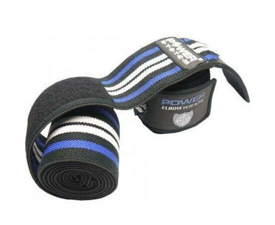 Бинт для спорту Power System Knee Wraps PS-3700 Blue/Black (PS-3700_Blue-Black), зображення 2 Бинт для спорту Power System Knee Wraps PS-3700 Blue/Black (PS-3700_Blue-Black), зображення 2