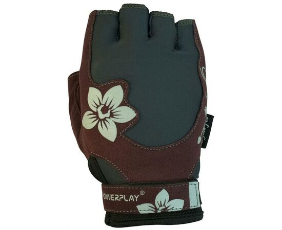 Рукавички для фітнесу PowerPlay 1733 S Grey/Brown (PP_1733_S_Grey/Brown)