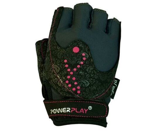 Рукавички для фітнесу PowerPlay 1744 XS Black (PP_1744_XS_Black), зображення 2 Рукавички для фітнесу PowerPlay 1744 XS Black (PP_1744_XS_Black), зображення 2