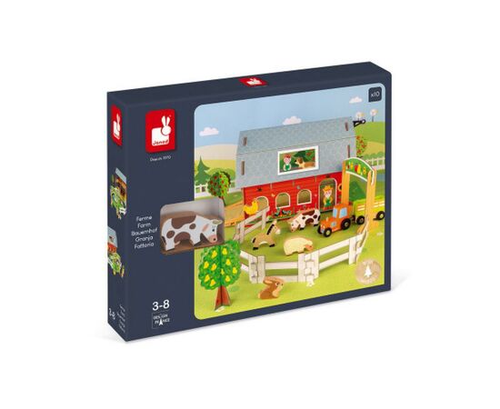 Игровой набор Janod Ферма с животными 3D (J08577), изображение 7 Игровой набор Janod Ферма с животными 3D (J08577), изображение 7