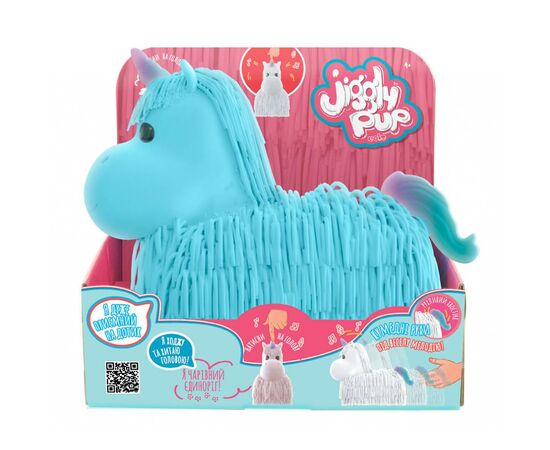 Интерактивная игрушка Jiggly Pup Волшебный единорог (голубой) (JP002-WB-BL), изображение 2 Интерактивная игрушка Jiggly Pup Волшебный единорог (голубой) (JP002-WB-BL), изображение 2