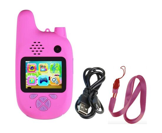 Інтерактивна іграшка XoKo Цифровий дитячий фотоапарат Walkie Talkie Рація і дві камер (KVR-500-PN), зображення 3 Інтерактивна іграшка XoKo Цифровий дитячий фотоапарат Walkie Talkie Рація і дві камер (KVR-500-PN), зображення 3