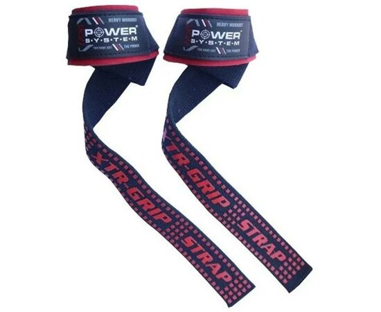 Кистьові лямки Power System XTR-Grip Straps Black/Red (PS-3430_Black-Red)