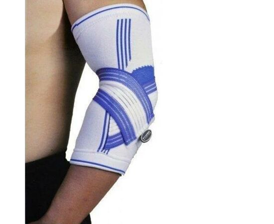 Фиксатор локтя Power System Elbow Support Pro White/Blue S/M (PS-6007_S/M_White-Blue), изображение 2 Фиксатор локтя Power System Elbow Support Pro White/Blue S/M (PS-6007_S/M_White-Blue), изображение 2