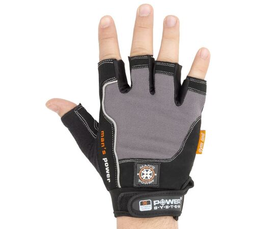 Перчатки для фитнеса Power System Mans Power PS-2580 Black/Grey XS (PS-2580_XS_Black-grey), изображение 4 Перчатки для фитнеса Power System Mans Power PS-2580 Black/Grey XS (PS-2580_XS_Black-grey), изображение 4