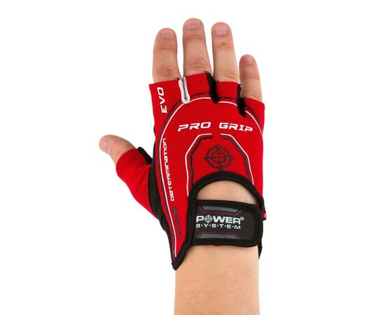 Перчатки для фитнеса Power System Pro Grip EVO PS-2250E Red XS (PS_2250E_XS_Red), изображение 2 Перчатки для фитнеса Power System Pro Grip EVO PS-2250E Red XS (PS_2250E_XS_Red), изображение 2