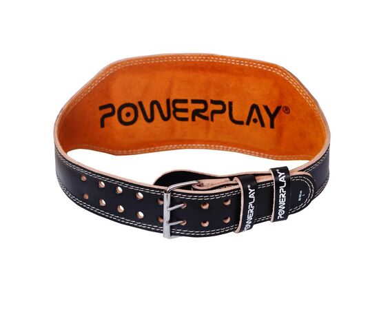 Атлетичний пояс PowerPlay 5086 Black/Brown S (PP_5086_S_Black), зображення 3