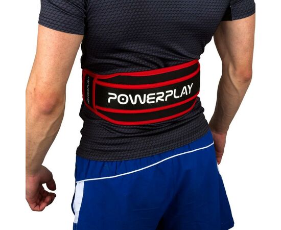 Атлетический пояс PowerPlay 5545 Black/Red XL (PP_5545_XL_Red), изображение 5 Атлетический пояс PowerPlay 5545 Black/Red XL (PP_5545_XL_Red), изображение 5