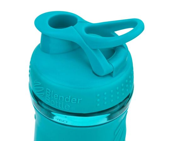 Шейкер спортивний BlenderBottle SportMixer 820ml Teal ORIGINAL (SM 28oz Teal), зображення 3 Шейкер спортивний BlenderBottle SportMixer 820ml Teal ORIGINAL (SM 28oz Teal), зображення 3