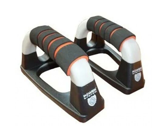 Упоры для отжиманий Power System Bars Padded (PS-4022_Black-Grey), изображение 2 Упоры для отжиманий Power System Bars Padded (PS-4022_Black-Grey), изображение 2