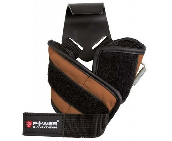 Крюки для тяги на запястья Power System Hooks PS-3300 Brown L (PS-3300_L_Brown), изображение 2 Крюки для тяги на запястья Power System Hooks PS-3300 Brown L (PS-3300_L_Brown), изображение 2