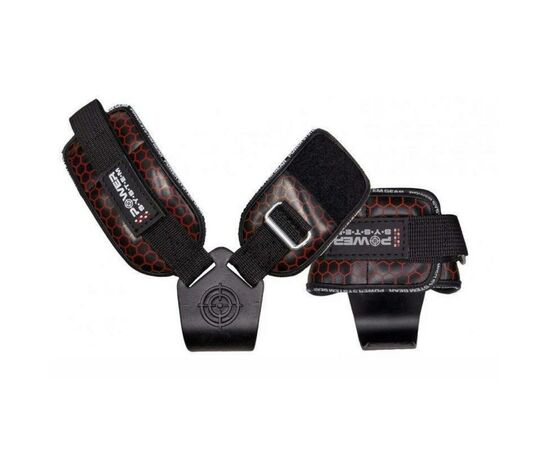 Крюки для тяги на запястья Power System Hooks V2 PS-3360 Black/Red XL (PS_3360_Black/Red XL), изображение 2 Крюки для тяги на запястья Power System Hooks V2 PS-3360 Black/Red XL (PS_3360_Black/Red XL), изображение 2