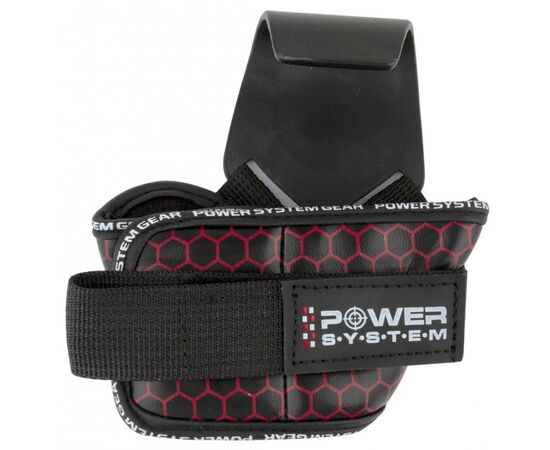 Крюки для тяги на запястья Power System Hooks V2 PS-3360 Black/Red XL (PS_3360_Black/Red XL), изображение 5 Крюки для тяги на запястья Power System Hooks V2 PS-3360 Black/Red XL (PS_3360_Black/Red XL), изображение 5