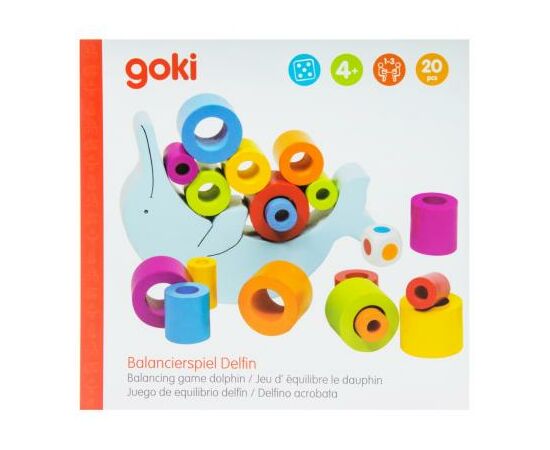 Развивающая игрушка Goki Балансирующий дельфин (56901), изображение 4 Развивающая игрушка Goki Балансирующий дельфин (56901), изображение 4